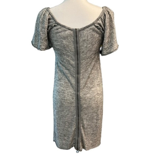 Anthropologie MOTH Gray Zippered Back Sweater Dress Size M - Nylon Wool Alpaca - Picture 4 of 15